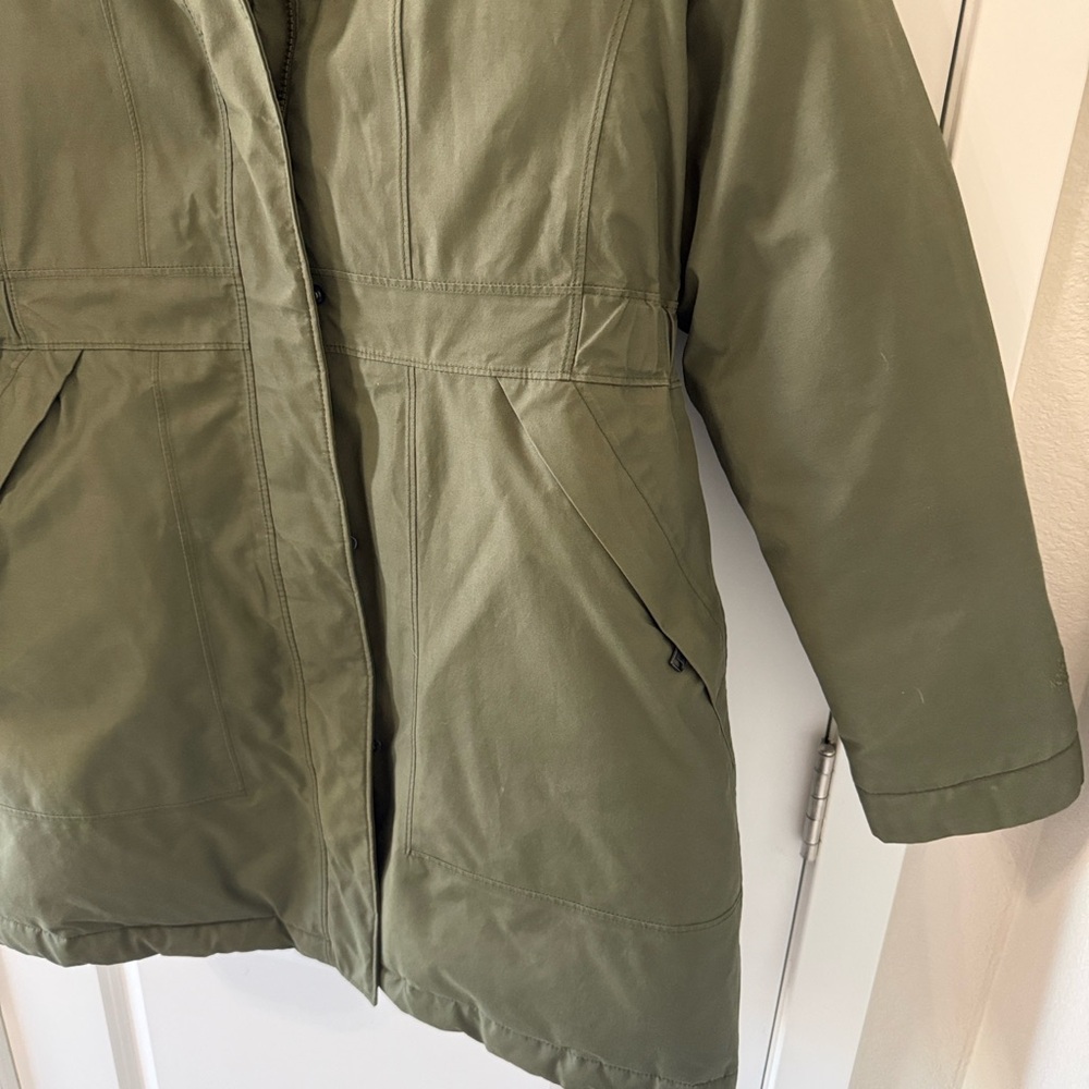 North Face khaki green women’s parka - Picture 4 of 6